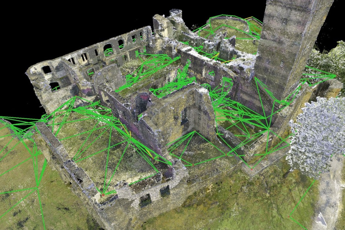 Laserscan einer Burgruine